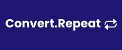 convert repeat white logo